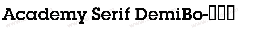 Academy Serif DemiBo字体转换